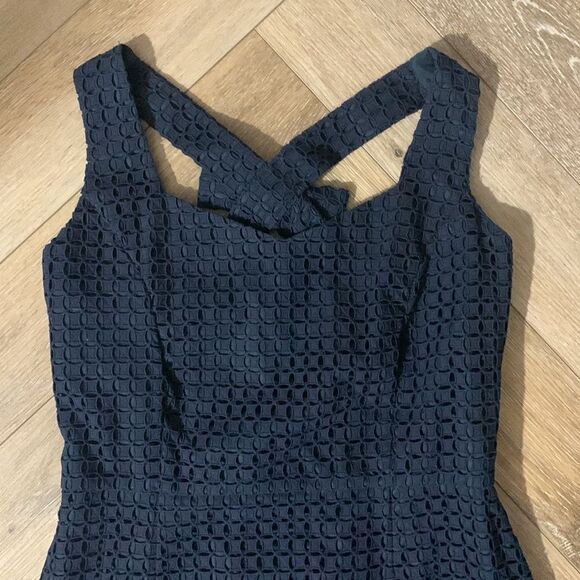 Brooks Brothers Eyelet Bow Racerback Dress - Picture 3 of 5